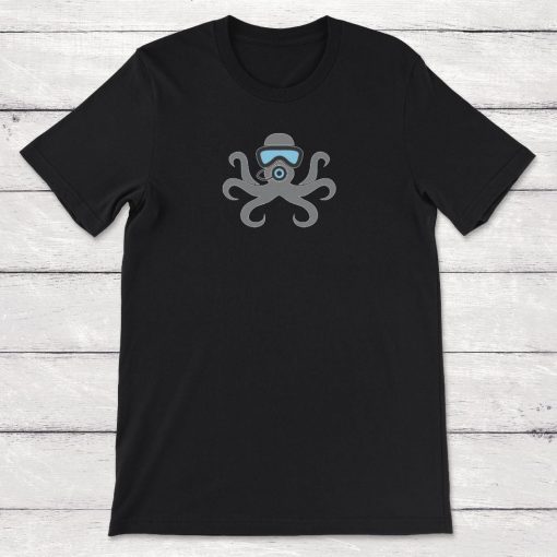 Scuba Octopus Snorkel Unisex T-Shirt