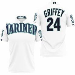 Seattle Mariners Ken Griffey Jr 24 2020 Mlb White Jersey Inspired Polo Shirt Model A4254 All Over Print Shirt 3d T-shirt