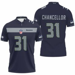 Seattle Seahawks Kam Chancellor Team Color Jersey Inspired Polo Shirt Model A4271 All Over Print Shirt 3d T-shirt