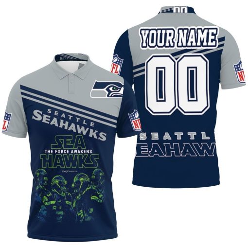 Seattle Seahawks Players The Force Awaken Personalized Polo Shirt All Over Print Shirt 3d T-shirt