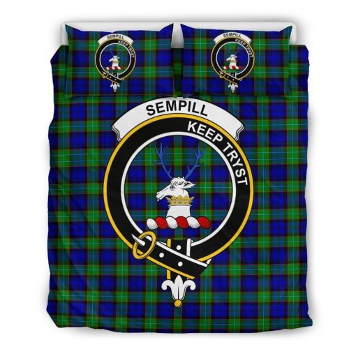 Sempill Clan Badge Tartan Cotton Bedding Sets