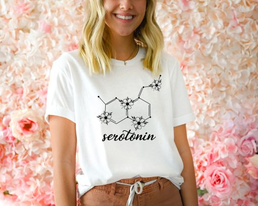 Serotonin Women Racerback Tank Mental Health Unisex T-Shirt