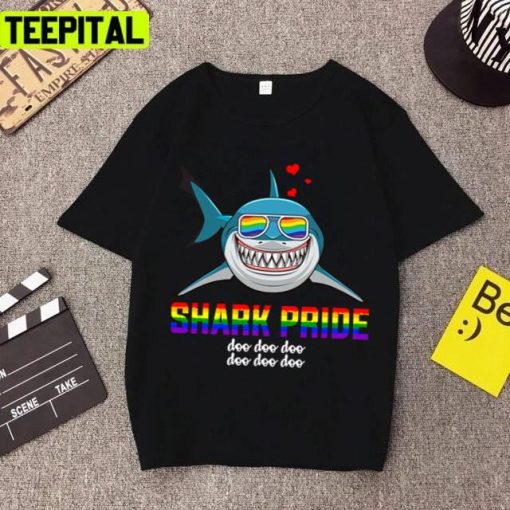 Shark Pride Lbgt Rainbow Gay Pride Pride Month Lgbtq+ Support Unisex T-Shirt