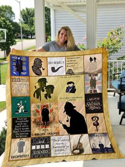 Sherlock Holmes Quilt Blanket