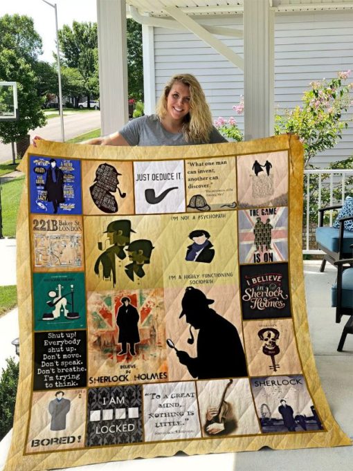 Sherlock Holmes Quilt Blanket