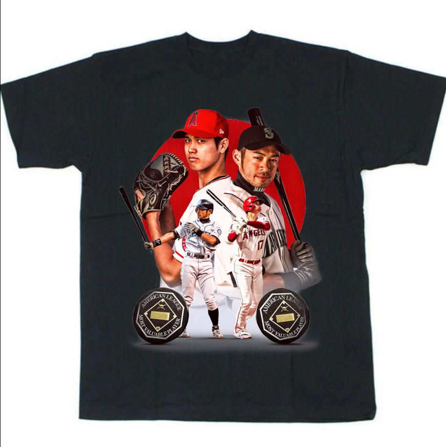 Shohei Ohtani Ichiro Suzuki Al Mvp Japanese Pride Baseball Unisex T-Shirt