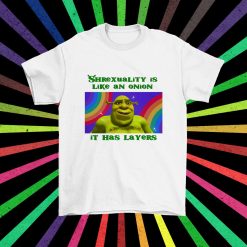 Shrexuality Is Like An Onion It Has Layers Pride Month Unisex T-Shirt