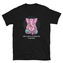 Sitting Ganapati Om Gam Ganapataye Namaha Unisex T-Shirt