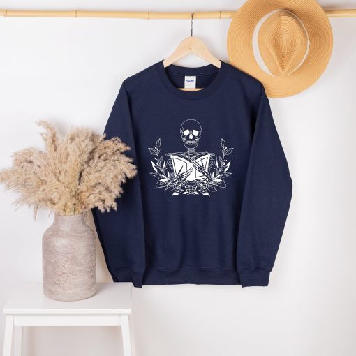 Skeleton With Book Unisex Sweatshirt