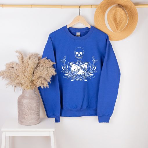 Skeleton With Book Unisex Sweatshirt