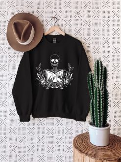 Skeleton With Book Unisex Sweatshirt