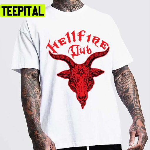 Skull Design Hellfire Club Stranger Things Unisex T-Shirt