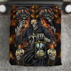 Snm – Super King Poker Skull Bedding Set