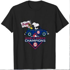 Snoopy Atlanta Braves World Series Champions 2021 Unisex T-Shirt