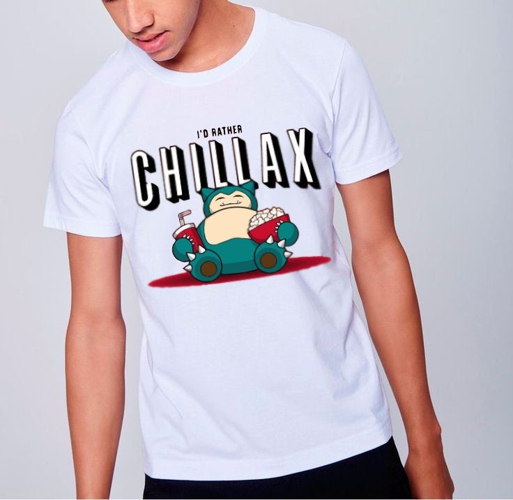 Snorlax Chillax Cosplay Pikachu Snorlax Funny Pokemon Unisex T-Shirt