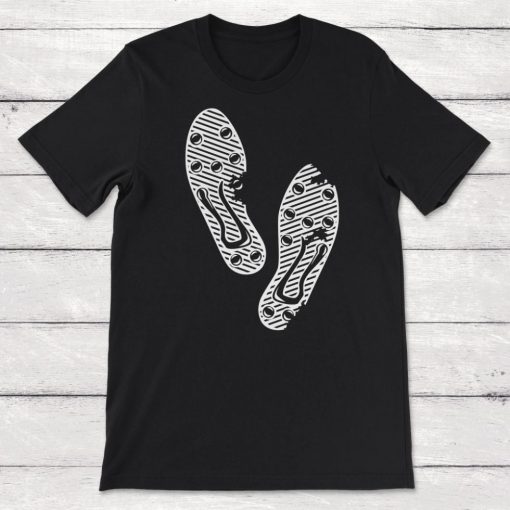 Soccer Cleats Soccer Footprints Unisex T-Shirt