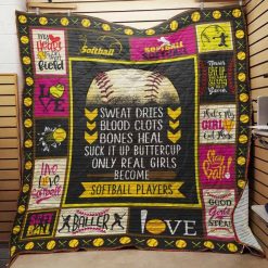 Softball Quilt Blanket