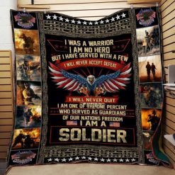 Soldier – I Was A Warrior Quilt Blanket