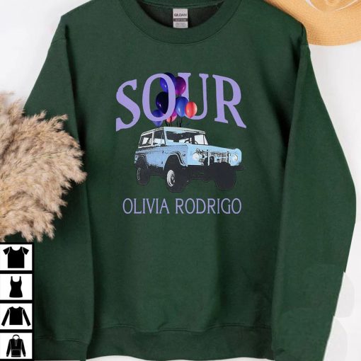 Sour Olivia Rodrigo Car Graphic Unisex Sweatshirt
