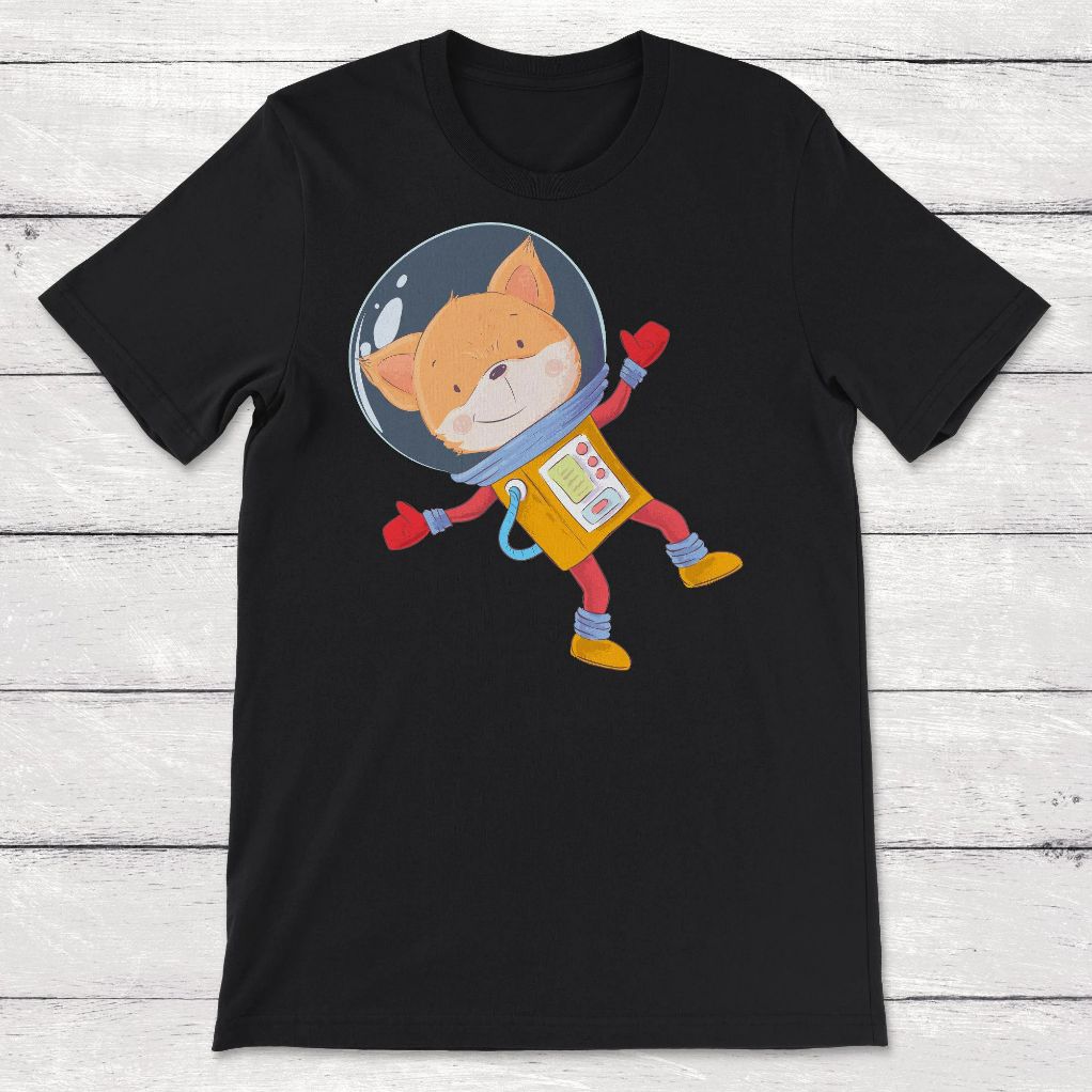Space Fox Astronaut Unisex T-Shirt