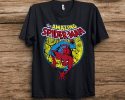 Spider-man Marvel Amazing Spider-Man Vintage Comic Graphic T-Shirt