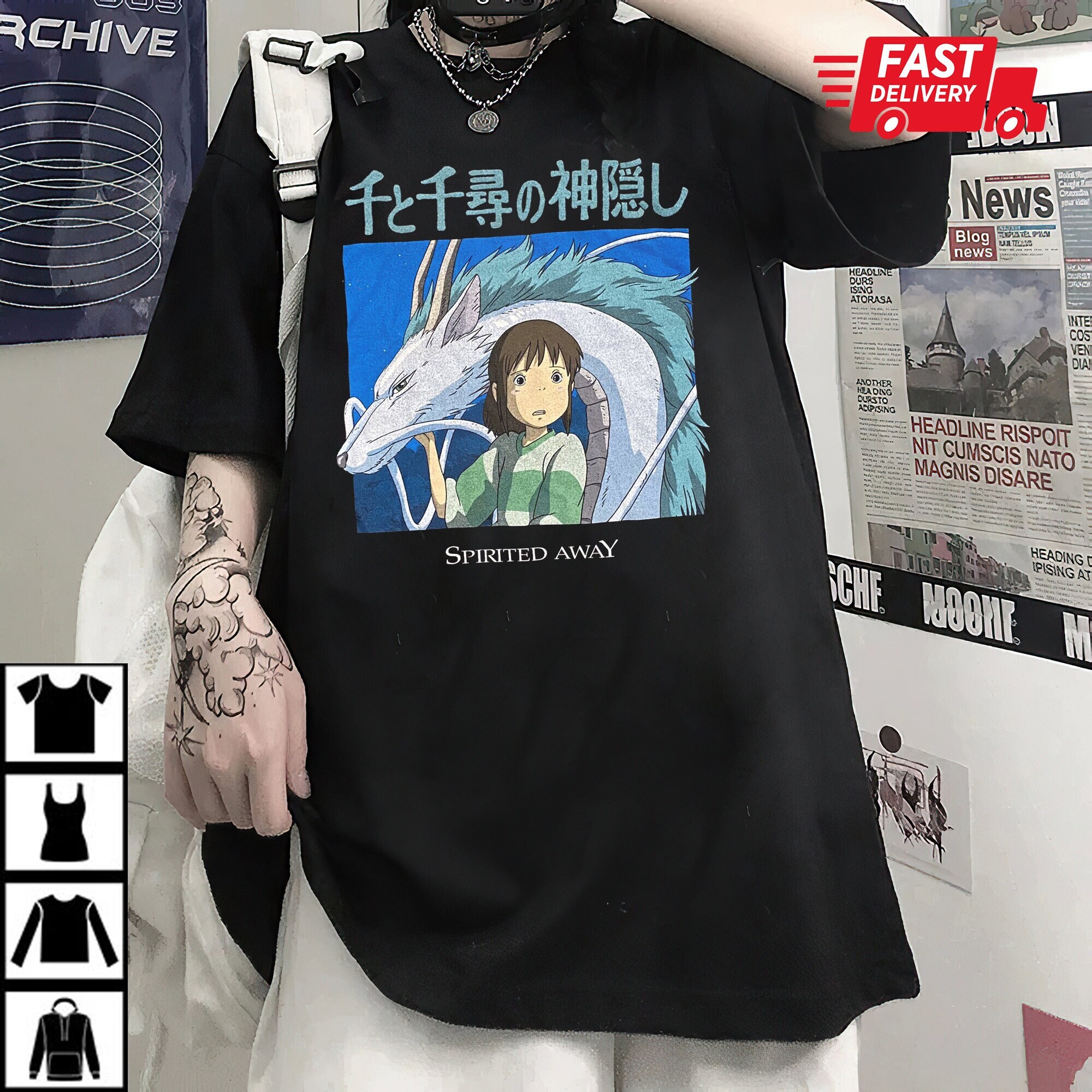 T-shirt Spirited Away Kaonashi Hayao Miyazaki - Idolstore