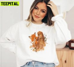 Splat Art Work Friends Forever The Fox And The Hound Unisex Sweatshirt