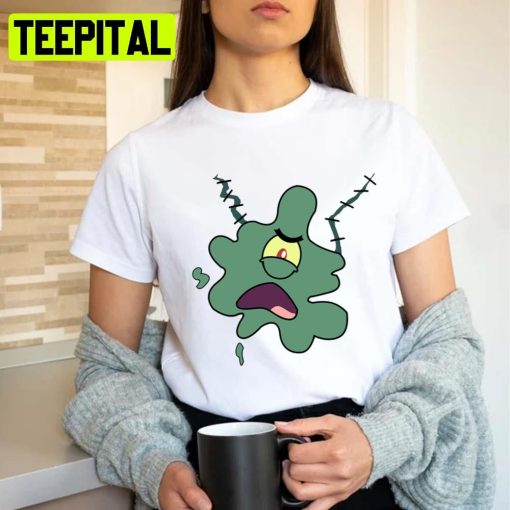 Squished Plankton Spongebob Unisex T-Shirt