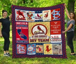 St Louis Cardinals California Quilt Blanket