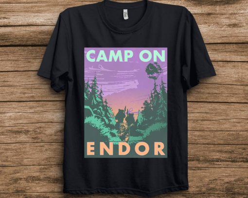 Star Wars Camp On Endor Poster T-Shirt