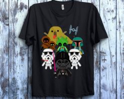 Star Wars Cute Kawaii Style Villains Graphic T-Shirt