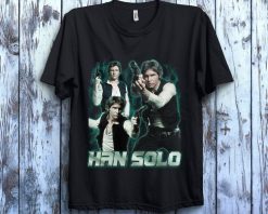 Star Wars Han Solo Portrait Graphic Poster Unisex T-Shirt