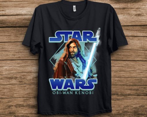 Star Wars Obi-Wan Kenobi Jedi Lightsaber Portrait Unisex T-Shirt