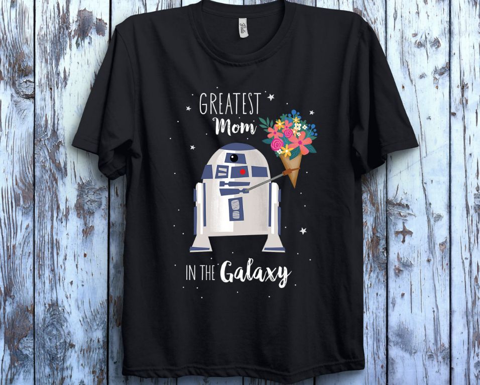 Star Wars R2-D2 Greatest Mom in the Galaxy Mothers Day T-Shirt