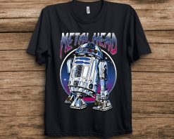 Star Wars R2D2 Metal Head Vintage Graphic T-Shirt