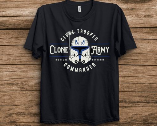 Star Wars Rex Clone Wars Clone Army Commander Emblem Unisex Adult T-Shirt