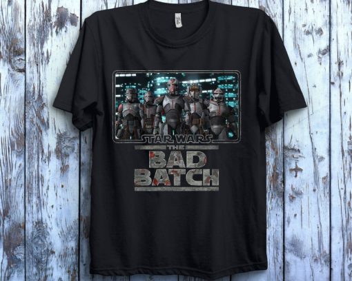 Star Wars The Bad Batch Bad Group Poster Shot Logo Shirt