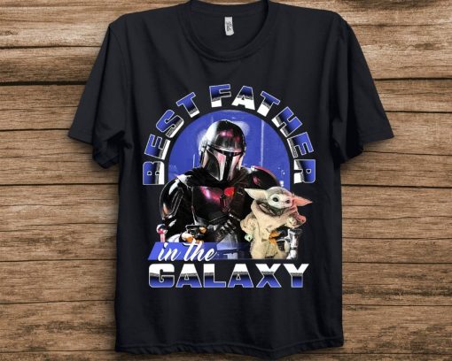 Star Wars The Mandalorian  Grogu Fathers Day Portrait T-Shirt