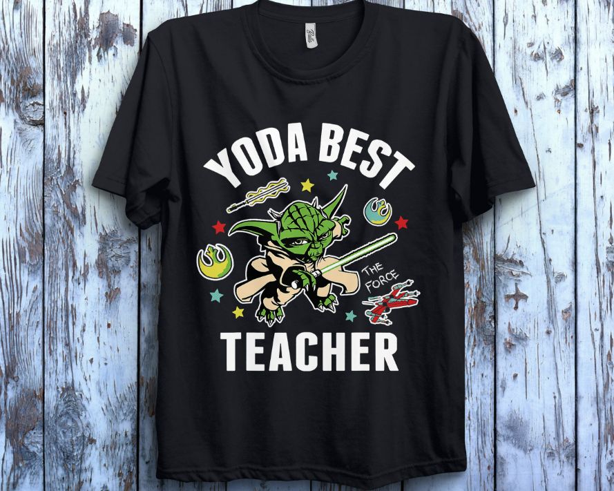 Star Wars Yoda Best Teacher Icons T-Shirt