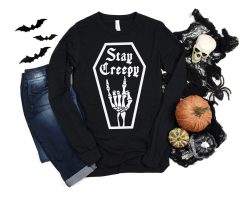 Stay Creepy Skeleton Funny Halloween Unisex Sweatshirt