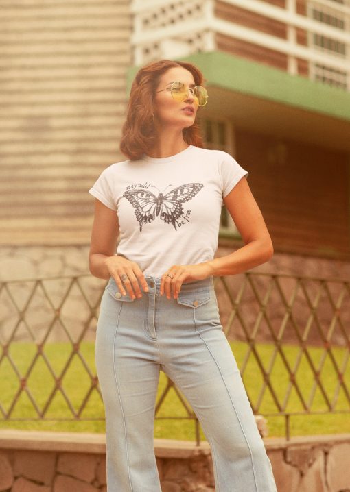 Stay Wild Hippie Graphic Vintage Unisex T-Shirt