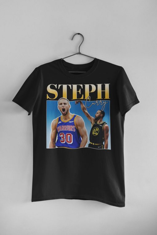 Steph Curry Vintage 90s Bootleg Retro Warriors Nba Basketball Unisex T-Shirt