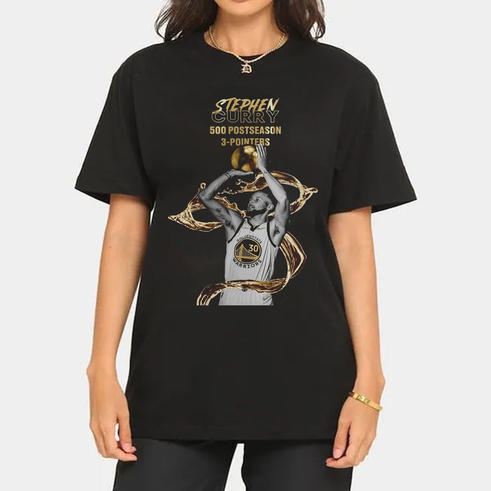 Stephen Curry Warriors Legend 500 Postseason 3 Pointers Unisex Shirt