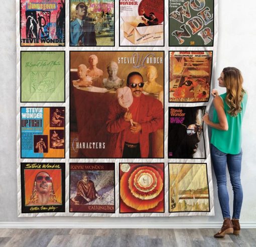 Stevie Wonder Albums Quilt Blanket 01