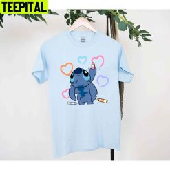 Stitch Drawing Heart Unisex T-Shirt