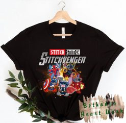 Stitchvengers Stitch Lilo And Stitch Ohana Means Family Unisex T-Shirt