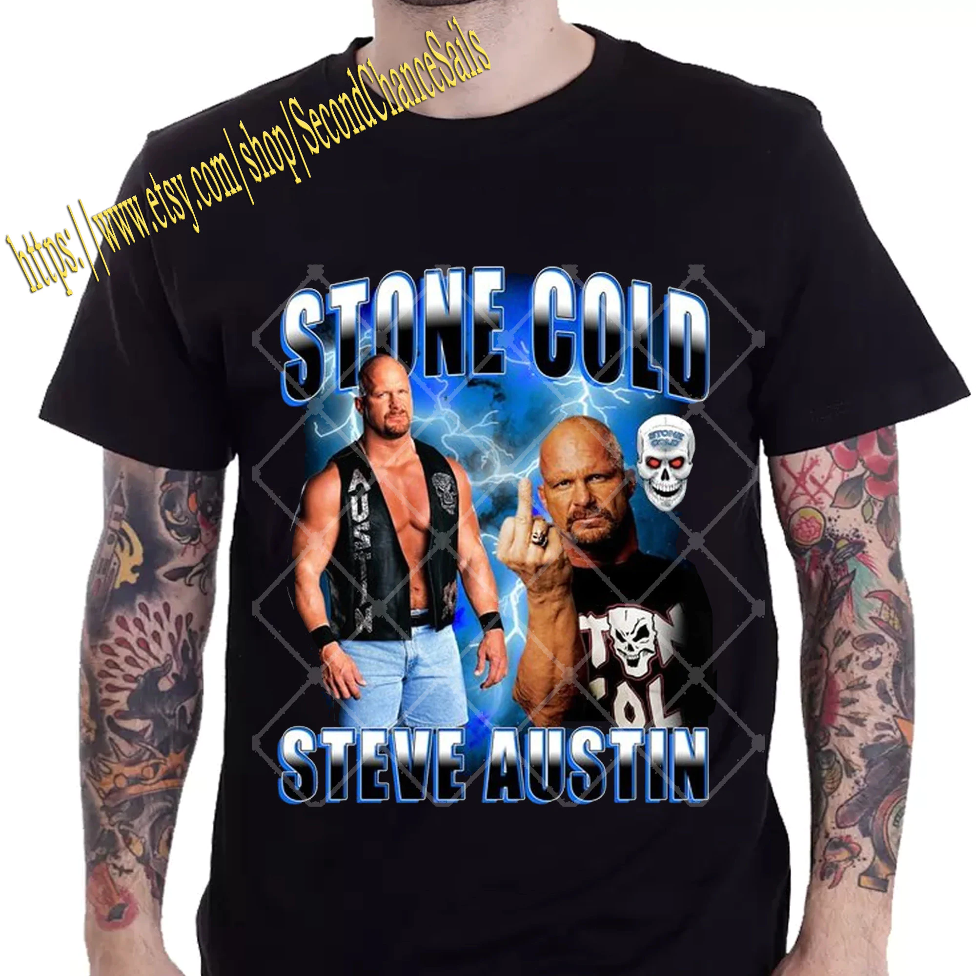 WWE Stone Cold Steve Austin OG Baseball Jersey M