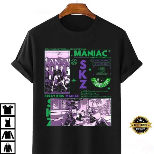 Stray Kids Maniac Ordinary Inspired Stray Kids Tour Unisex T-Shirt