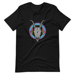 Street Style Bull Skull Animal Short Sleeve Unisex T-Shirt