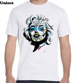 Sugar Skull Marilyn Monroe Cool Design Unisex T-Shirt